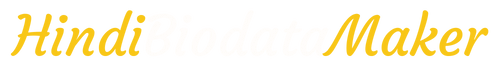 Hindi Biodata Maker
